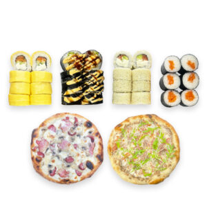 4 роли та 2 піци
